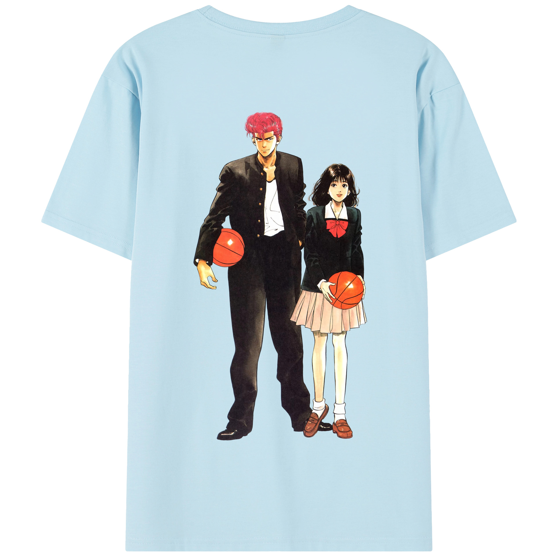SLAM DUNK／スラムダンク 綿100％半袖Tシャツ（背面プリント）